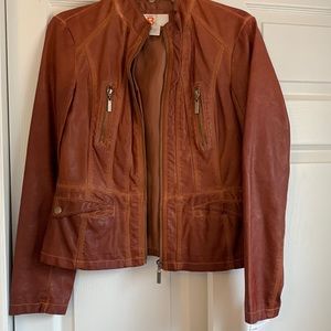 Faux leather jacket